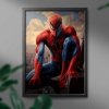 Malowanie Po Numerach Zestaw Spiderman na Dachu 40x50